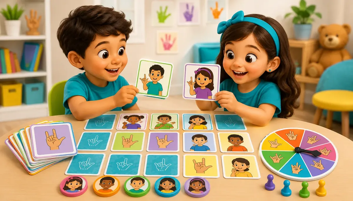 Tablet com app educativo de comunicação visual